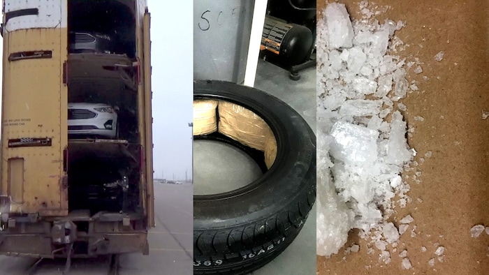 découvrez les détails d'une importante saisie de méthamphétamine réalisée à la frontière, renforçant la lutte contre le trafic de drogues.